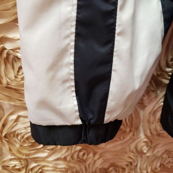 COLUMBIA Black & White Windbreaker Jacket Coat - Picture 10 of 12